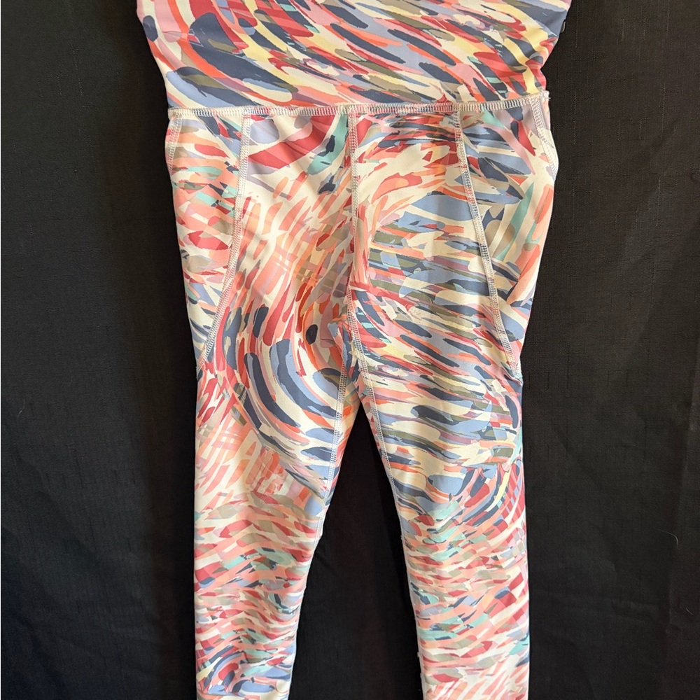 Old Navy Multicolor Abstract Leggings